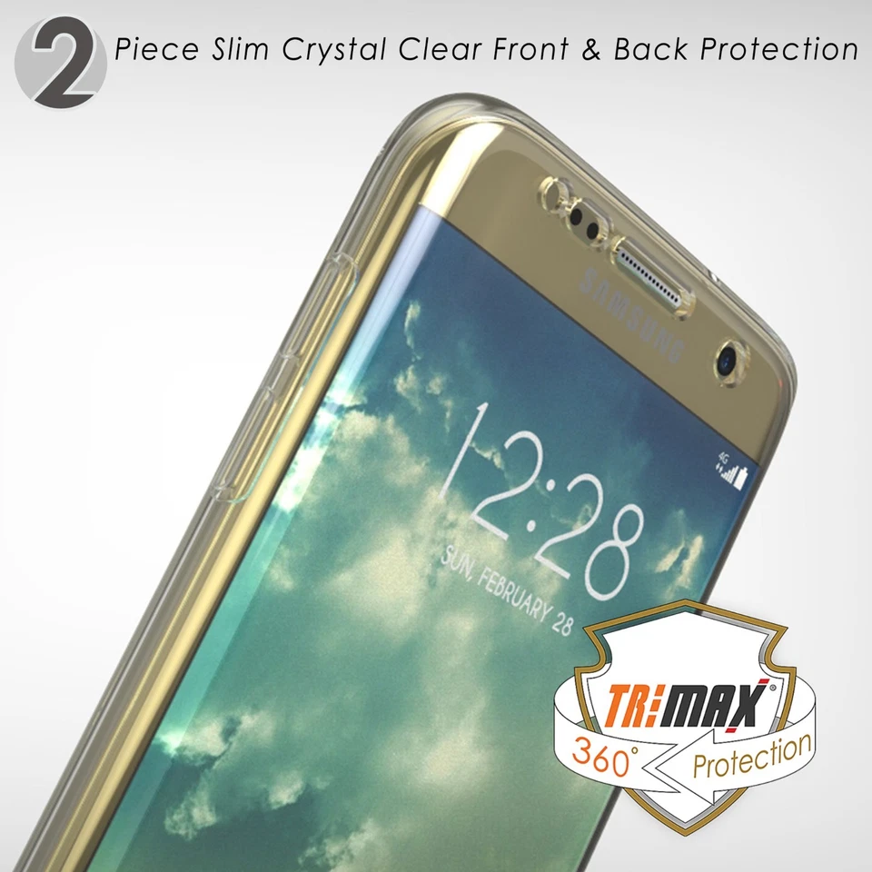 Funda Carcasa Trasera Frontal 360 Cuerpo Completo Transparente 360 para Galaxy S10 S9 Note 10 9 8 Tri Max Foto 4 de 4