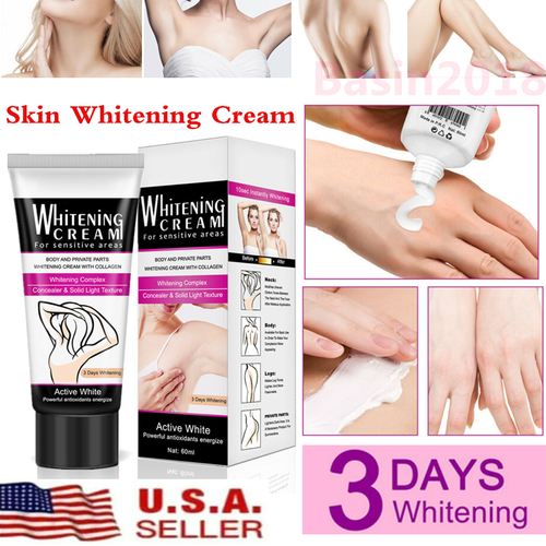 Skin Whitening Cream Bleaching Lightening Brightening Lotion Body Dark Spot 60ml