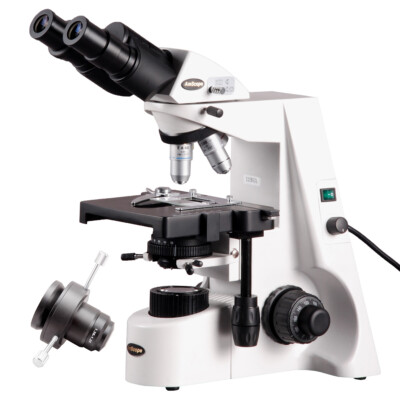 Amscope B690B-Dk Siedentopf Binocular Compound Microscope, 40X-2000X Magnification, Wh10X And Wh20X Super-Widefield Eyepieces, Infinity Objectives, Brightfield/Darkfield (Bf/Df), Kohler Condenser, Double-Layer Mechanical Stage (608729740612)