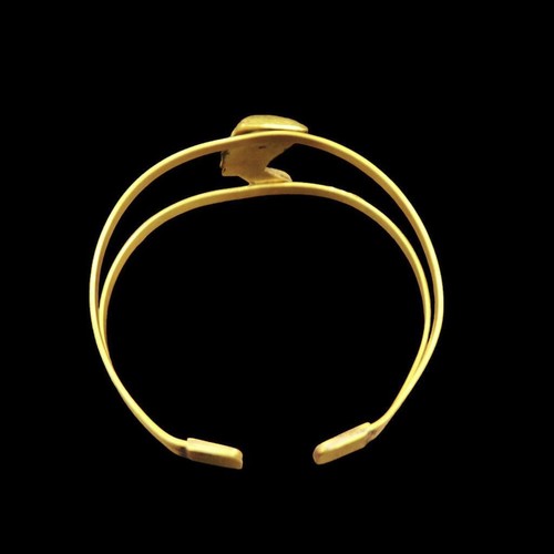 Brazalete Brazalete Oro Sólido Cobre de la Antigua Reina Egipcia Hermosa Nefertiti - Imagen 4 de 5