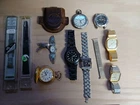 Vintage Watch Lot Wristwatch Lot WW TIMEX benrus Pulsar Coleman pocket watch