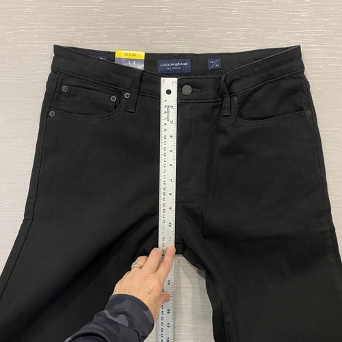 Lucky Brand 410 Jeans Mens 32 x 34 Black Denim Pants Straight Leg - Picture 14 of 18