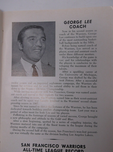 1969-70 SAN FRANCISCO WARRIORS Media Guide Golden State - Picture 4 of 5