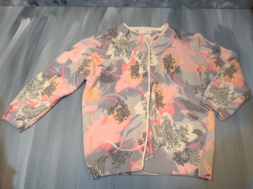 Angelon by Darlene Hand Screen Printed Sweater Vintage Size small