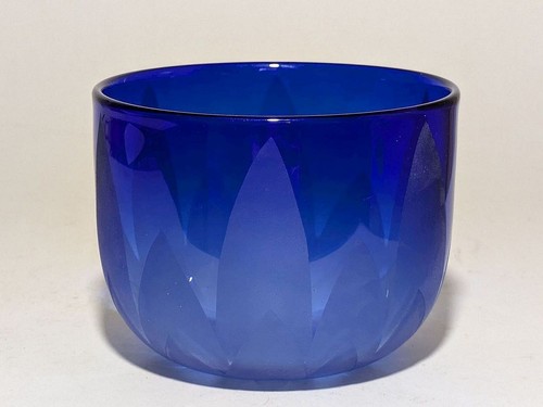 Amanda Louden Blue Glass Bowl — Lotus — Australian Glass Artist - Picture 3 of 8
