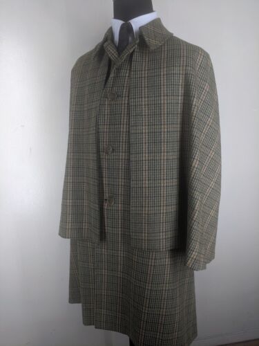 R.W. Forsyth Vintage RARE  Sherlock Homes Cape Coat 100% Pure Wool Large-X Large - Afbeelding 1 van 9