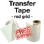 thumbnail 1 - Red grid transfer Paper Tape for vinyl crafts Hobby roll 12"x5' - BEST SELLER