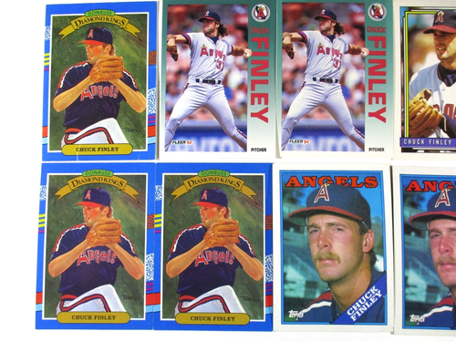 Chuck Finley Baseball Karten Lot 10 Karten - Los Angeles Angels LA P - Lot #47 - Bild 2 von 7