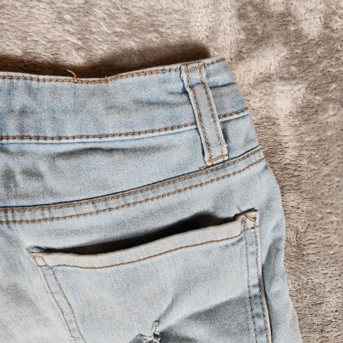 NoBo Jeans Women's 22X28 Size 1 Juniors High Rise Skinny Distressed Stretch Blue - Picture 16 of 17