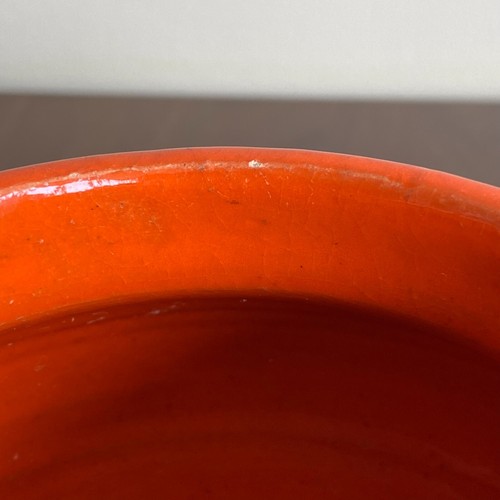 Bitossi Italy Orange Apothecary Lidded Urn Pottery Vase Rosenthal Aldo Londi - Picture 7 of 7