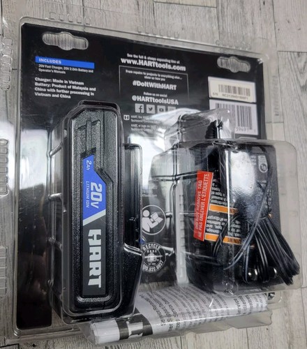 HART HPSK11 20v 2Ah Li-Ion Battery, 20v Fast Charger And Manual NEW SEALED - Picture 6 of 8