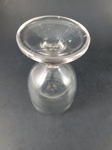 4 Antique EAPG Water Goblets Three Textured Bands Stripes Please Read - Picture 5 of 20