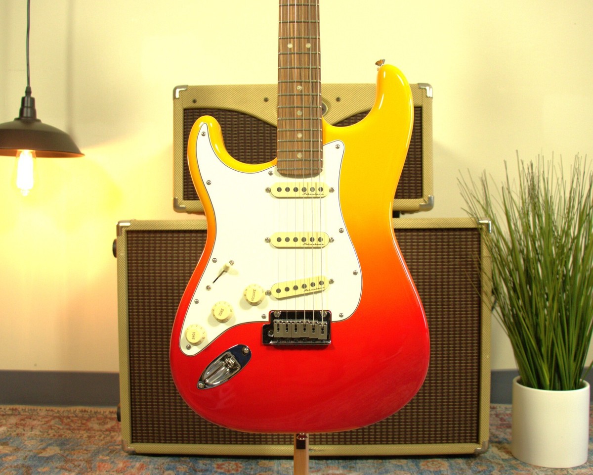 Fender – Stratocaster Left-Handed – Tequila Sunrise – w/Gigbag | eBay