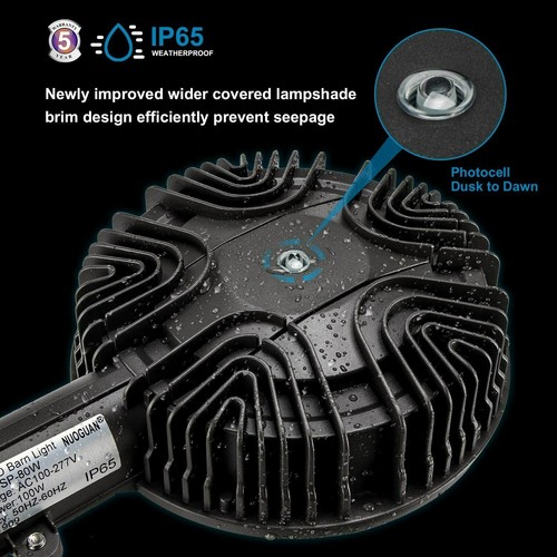 100W LED Yard Light Outdoor Garden Wall Lamp Street Security Dusk to Dawn Barn - Picture 8 of 10