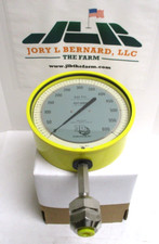 3-D  INSTRUMENTS PRECISION DIRECT DRIVE GAUGE, 25545-28B54GBM, 0-600 PSI, SURPL