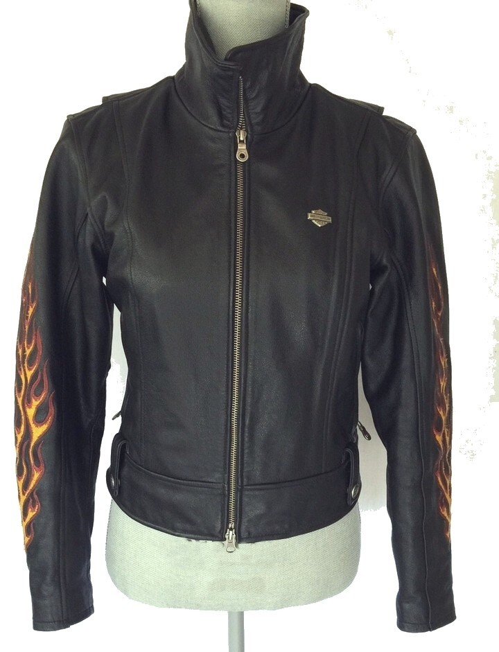 Harley Davidson XL Flame II Ride Free Embroidered Leather