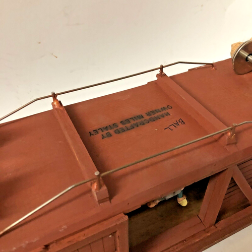 (G) Custom G-Scale Scratch Built Train 'BoxCar' Wood vintage look 9/10 - Picture 20 of 24