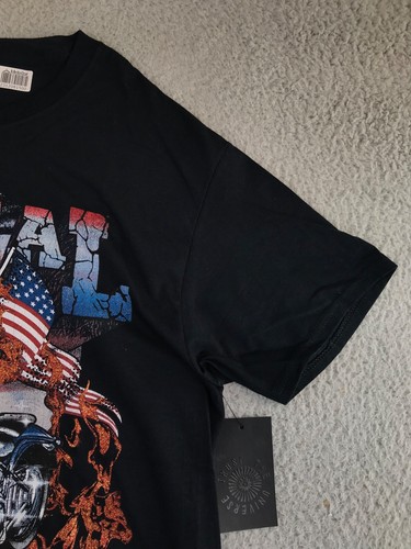 NWT Trust The Universe Shirt Medium Black Lethal Angel Graphic Tee Motorcycle US - Picture 6 of 18
