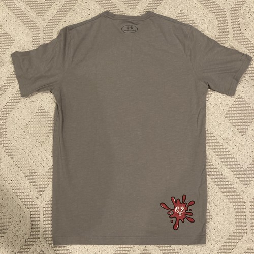 Under Armour Triple Double Burger Shirt Short Sleeve Gray Crew Neck, M Loose - Picture 5 of 9