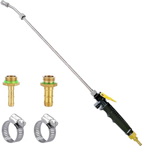 29" Stainless Steel Sprayer Wand with Shut Off Valve for Garden Hose Replacement - Picture 3 of 9