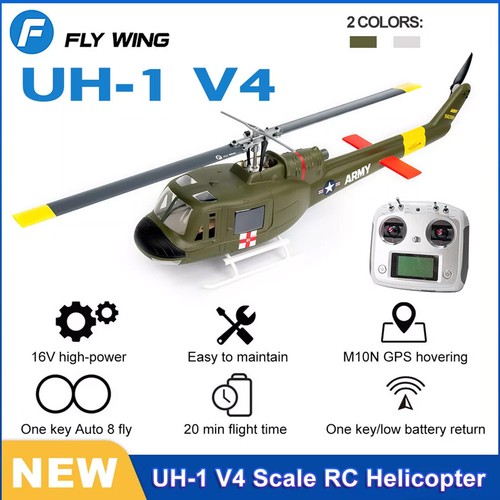 Fly Wing UH1 V4 10CH M10 GPS 3D Auto Return Hovering RC RTF Helicopter US Plug69 - Picture 18 of 25