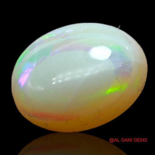 1.00 Cts Natural Oval Fire Opal Cabochon Designer Jewelry Making 7x6x3 mm - Picture 4 of 11