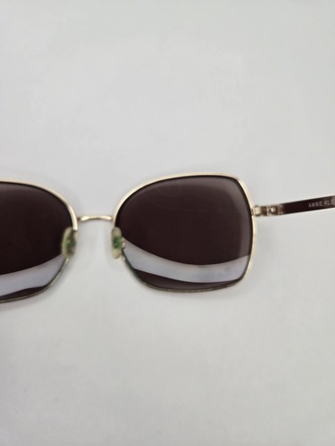 Anne Klein Women's Metal Geometric Butterfly Sunglasses Frames AK7032 717 Gold - Picture 12 of 20