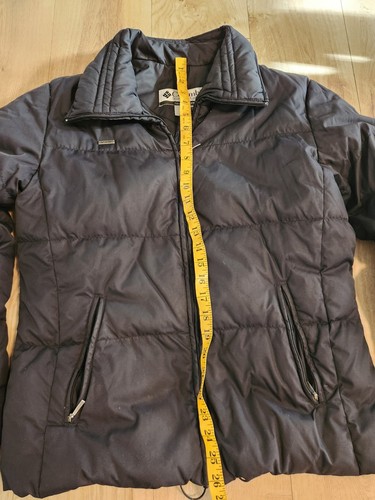 Columbia Damen schwarz gefütterte Winter Ski Jacke Mantel Daunen Federn Nylon Large - Bild 11 von 17