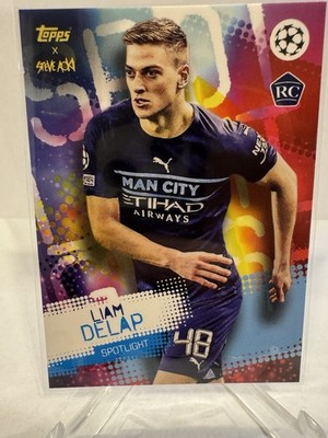 Topps Steve Aoki 2021/22 UEFA Champions League Manchester City Liam Delap RC