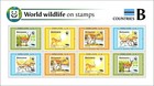 ANIMALS FAUNA Botswana Stamps-On-Stamps WWF 8v-Stamp Sheet (2024 Sierra Leone)