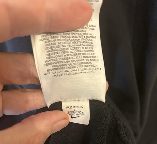 NIKE Park 20 Hoodie Size Large 48” Black 100% Cotton Swoosh Sportswear - Picture 6 of 6