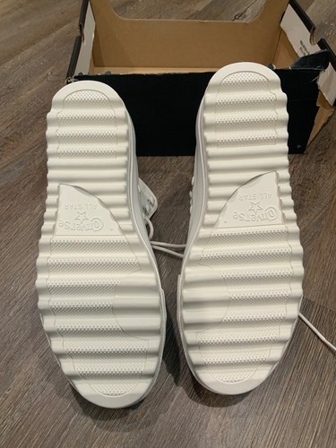 Converse Chuck Taylor All Star White Lift Ripple High Top 562423C Women's 6.5 - Picture 6 of 8