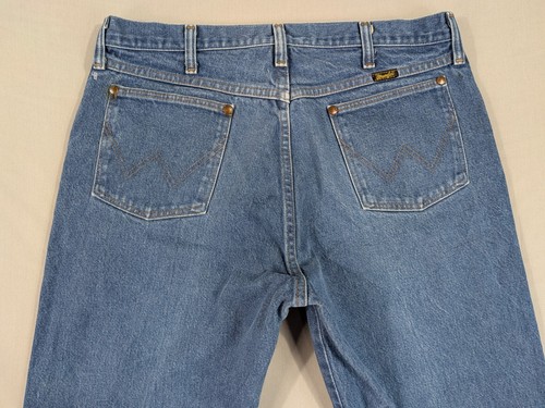 Vintage Wrangler Jeans Mens 33x26.5 Denim Cowboy Cut 13MWZ USA Made - Picture 7 of 13