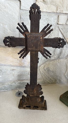 ๐ฅ๐ฅ18th Century French Carved And Gilt Wood Crucifix 26โ - Picture 3 of 3