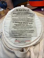 Tilley Hemp Hat Medium M Natural Color Made in Canada Handcrafted Sun Hat Tilley