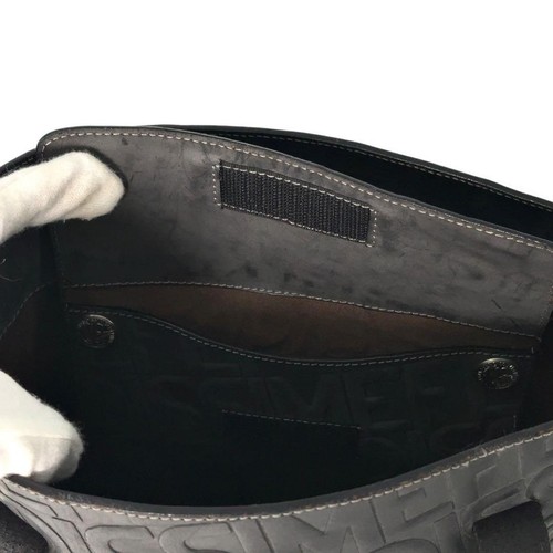 FENDISSIME Leder Beuteltasche Schultertasche schwarz Allover-Muster 10,2*9*5,9 Zoll - Bild 11 von 12
