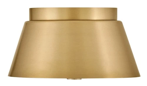 Lark 83511 Tess 2 Light 11"W Flush Mount Ceiling Fixture - Brass - Picture 3 of 7