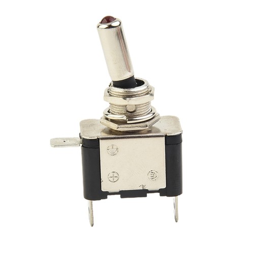 Heavy Duty Toggle Switch LED On-Off RED Safety Single Pole Single Throw - Picture 12 of 24