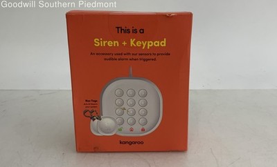 Kangaroo Siren Keypad Home Security Accessory for Kangaroo Systems - New