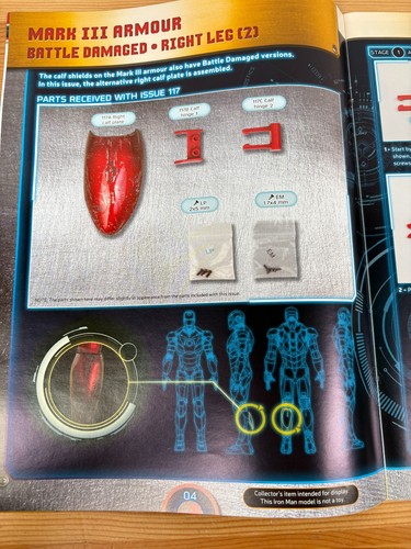 Deagostini Fanhome Build Marvel Iron Man MK3 MKIII Armour CHOOSE Issue Model - Foto 6 di 126