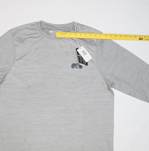 Toadfish Shirt Mens Extra Large Gray Performance Long Sleeve Fishing Graphic - Picture 3 of 12