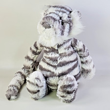 Jellycat Bashful Snow Tiger Medium 12  Plush Stuffed Toy RETIRED