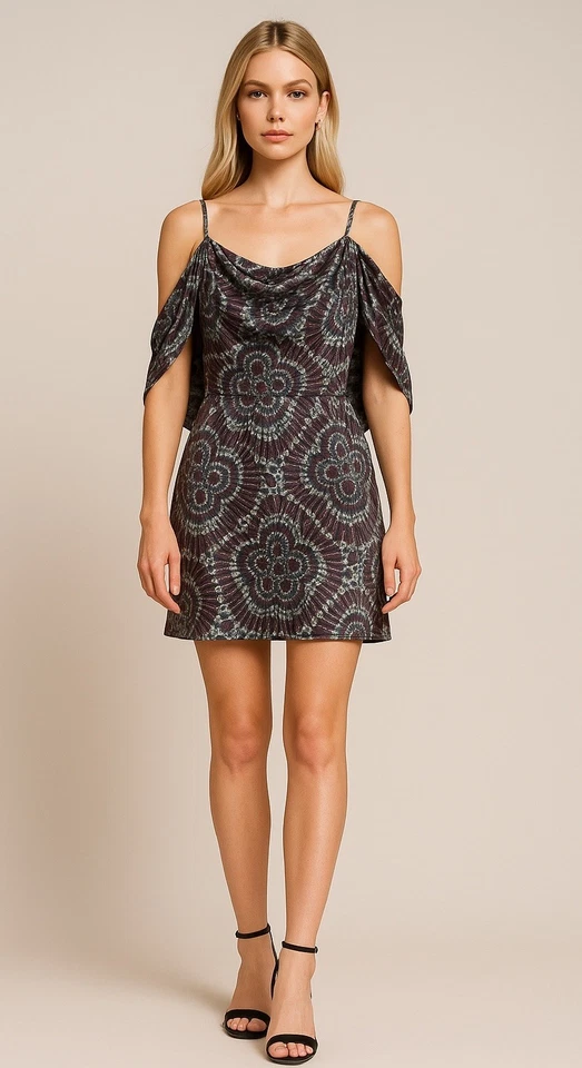 Mini Vestido de Fiesta Vintage Perry Matlow NY RARO Marc Jacobs Años 90 Terciopelo Boho S.4 Foto 3 de 4