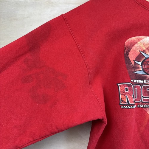 Vintage 90s Pro Player University Wisconsin Badgers Rose Bowl Sweatshirt Sz XL - Picture 8 of 9