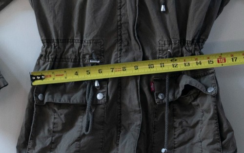 Levi Strauss Utility-Jacke Damen Military Style mit Kapuze olivgrün Größe XL - Bild 3 von 7