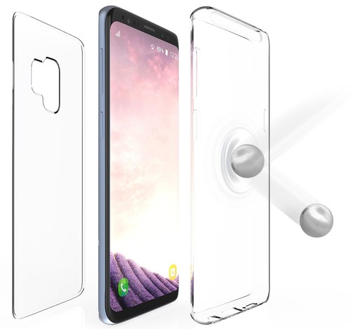 Tri-Max Transparent Écran Protection Entier TPU Enveloppe Étui Pour - Photo 3 sur 9