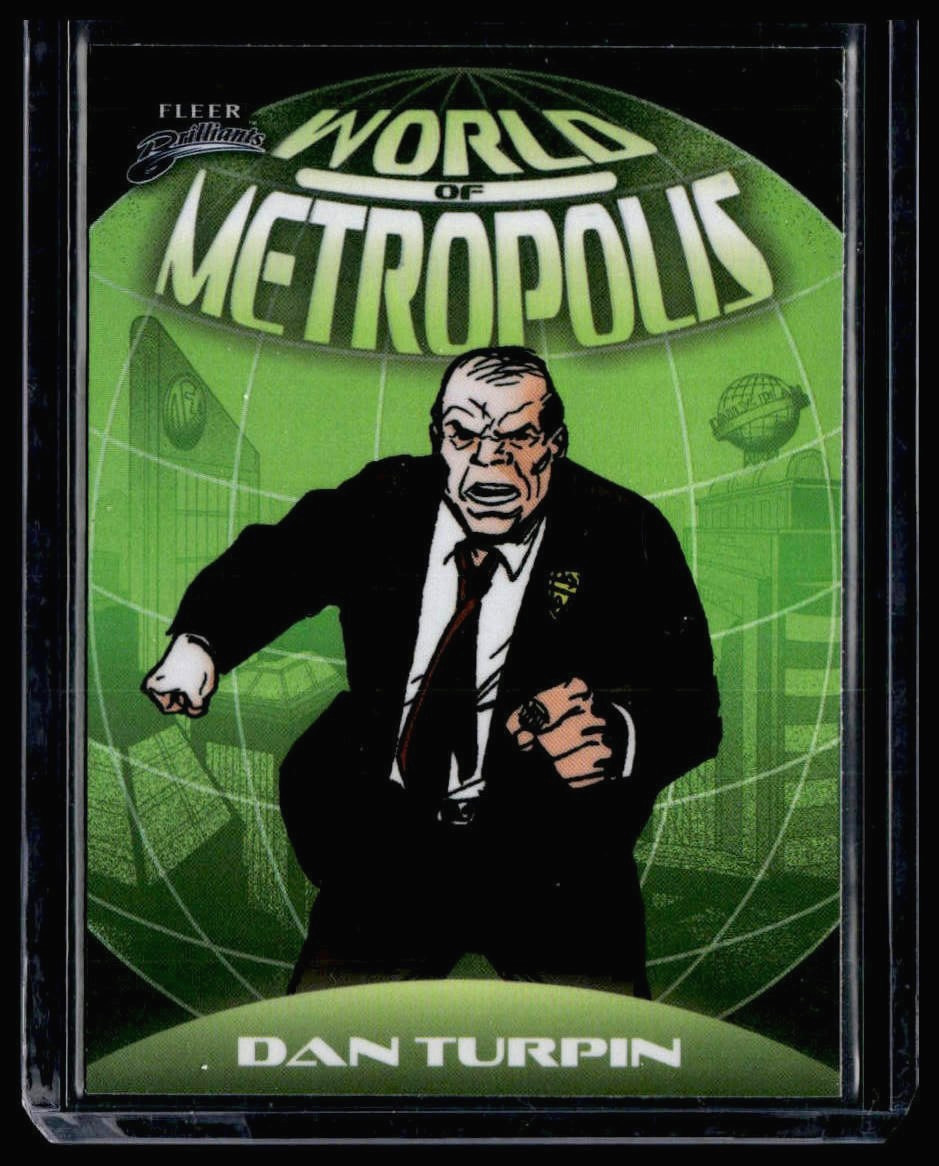 2025 Fleer Brilliants Superman World of Metropolis DAN TURPIN Kryptonian Green