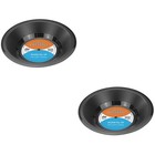  Set of 2 Schallplatte Snack Schüssel Obstschale Groß Obstschalen