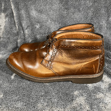 Allen Edmonds Bellevue Brown Leather Chukka Boots 13 Made in USA