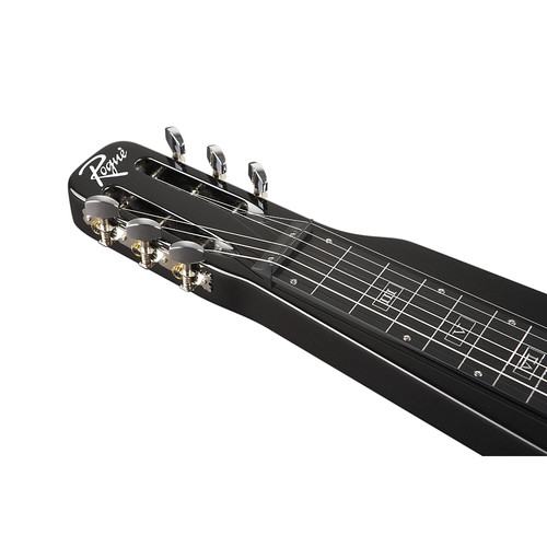 Rogue RLS-1 Lap Steel Guitar with Stand and Gig Bag Metallic Black - Picture 4 of 8